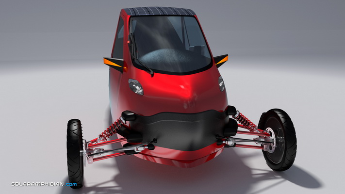 Inde solar car - amphibian and human assisted