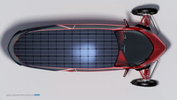 Inde® Solar Powered Amphibian Electric Car with Human Assistance