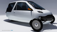 Inde® Solar Powered Amphibian Electric Car with Human Assistance