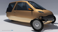 Inde® Solar Powered Amphibian Electric Car with Human Assistance