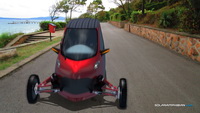 Inde® Solar Powered Amphibian Electric Car with Human Assistance