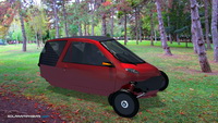 Inde® Solar Powered Amphibian Electric Car with Human Assistance